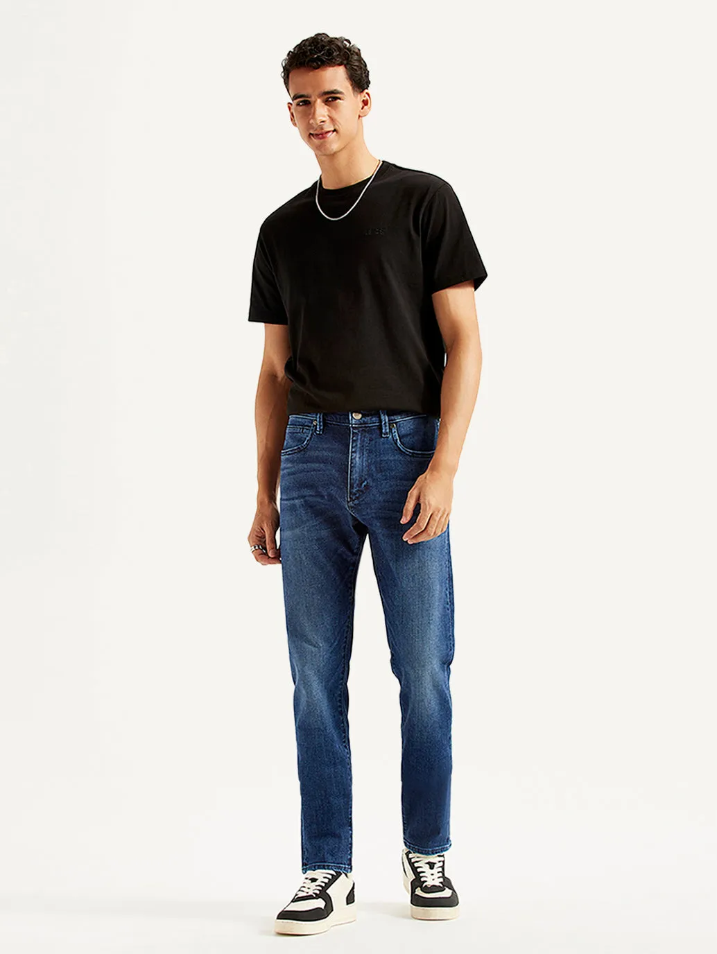 Men's 512 Blue Slim Tapered Fit Mid Rise Jeans LEVI'S