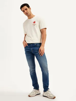 Men's 512 Blue Slim Tapered Fit Mid Rise Jeans LEVI'S
