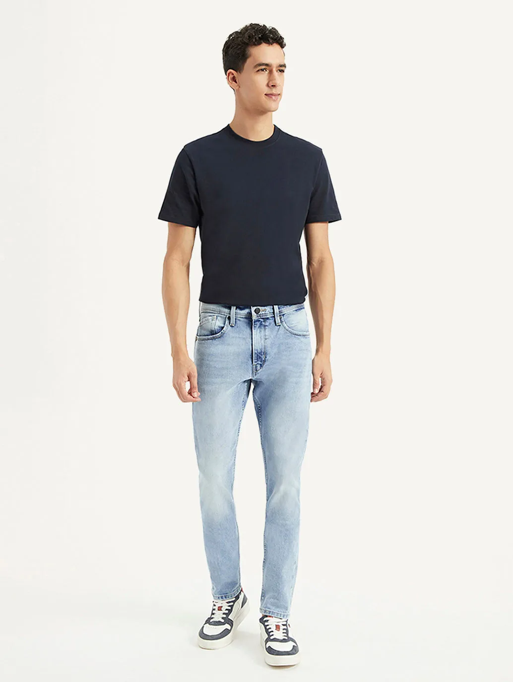 Men's 512 Blue Slim Tapered Fit Mid Rise Jeans LEVI'S