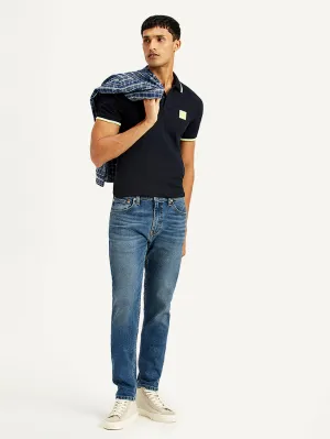 Men's 512 Blue Slim Tapered Fit Mid Rise Jeans LEVI'S