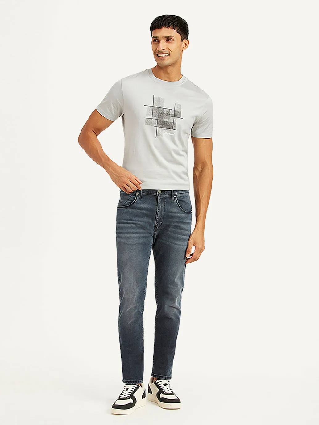 Men's 512 Blue Slim Tapered Fit Mid Rise Jeans LEVI'S