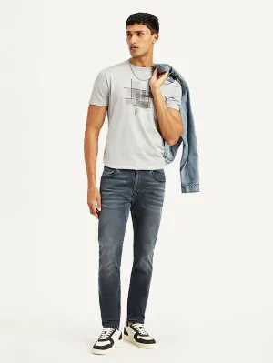 Men's 512 Blue Slim Tapered Fit Mid Rise Jeans LEVI'S