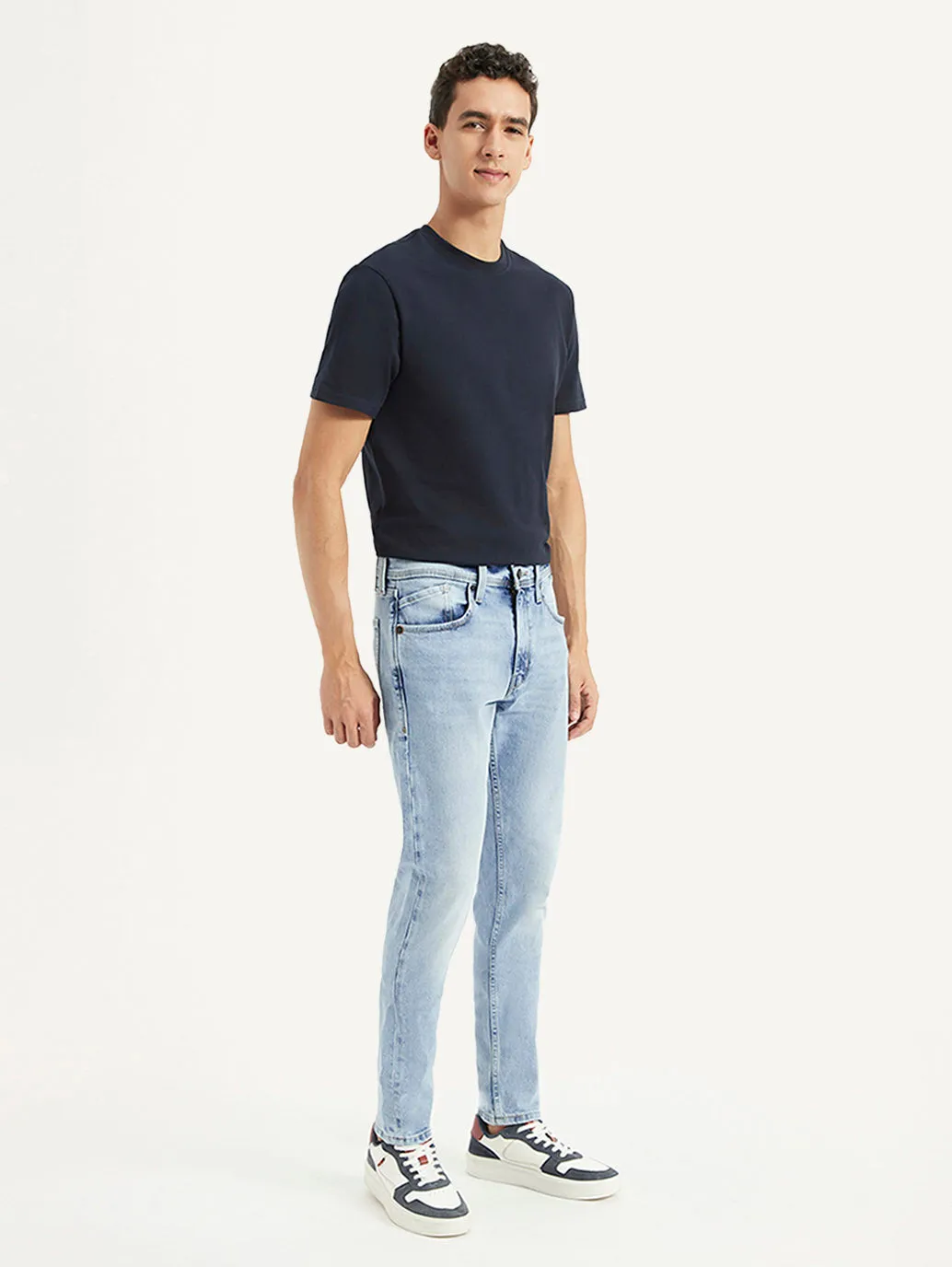 Men's 512 Blue Slim Tapered Fit Mid Rise Jeans LEVI'S