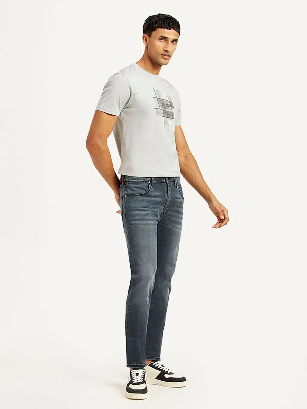 Men's 512 Blue Slim Tapered Fit Mid Rise Jeans LEVI'S