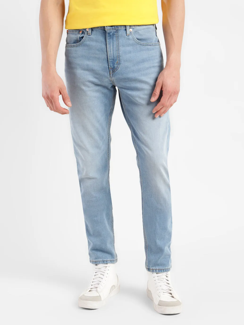 Men's 512 Blue Slim Tapered Fit Mid Rise Jeans LEVI'S