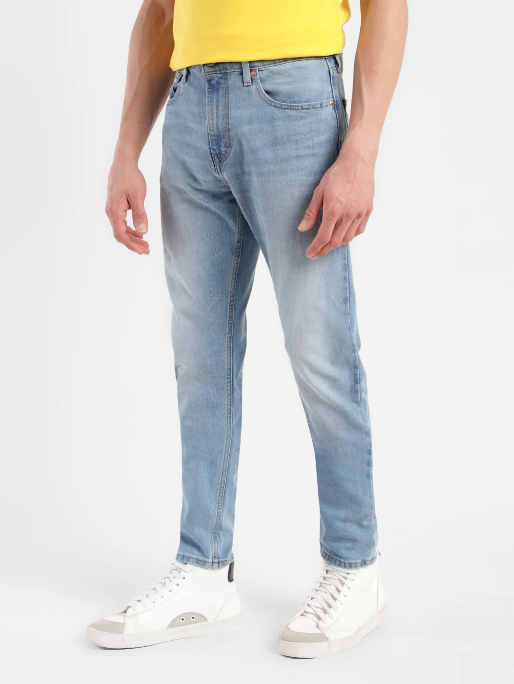 Men's 512 Blue Slim Tapered Fit Mid Rise Jeans LEVI'S
