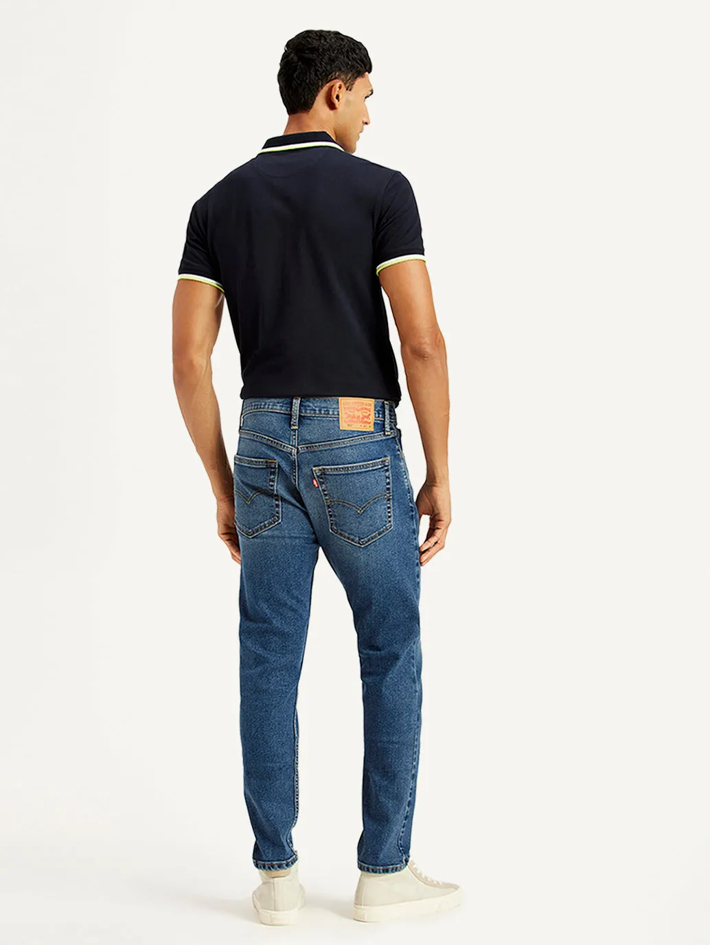 Men's 512 Blue Slim Tapered Fit Mid Rise Jeans LEVI'S
