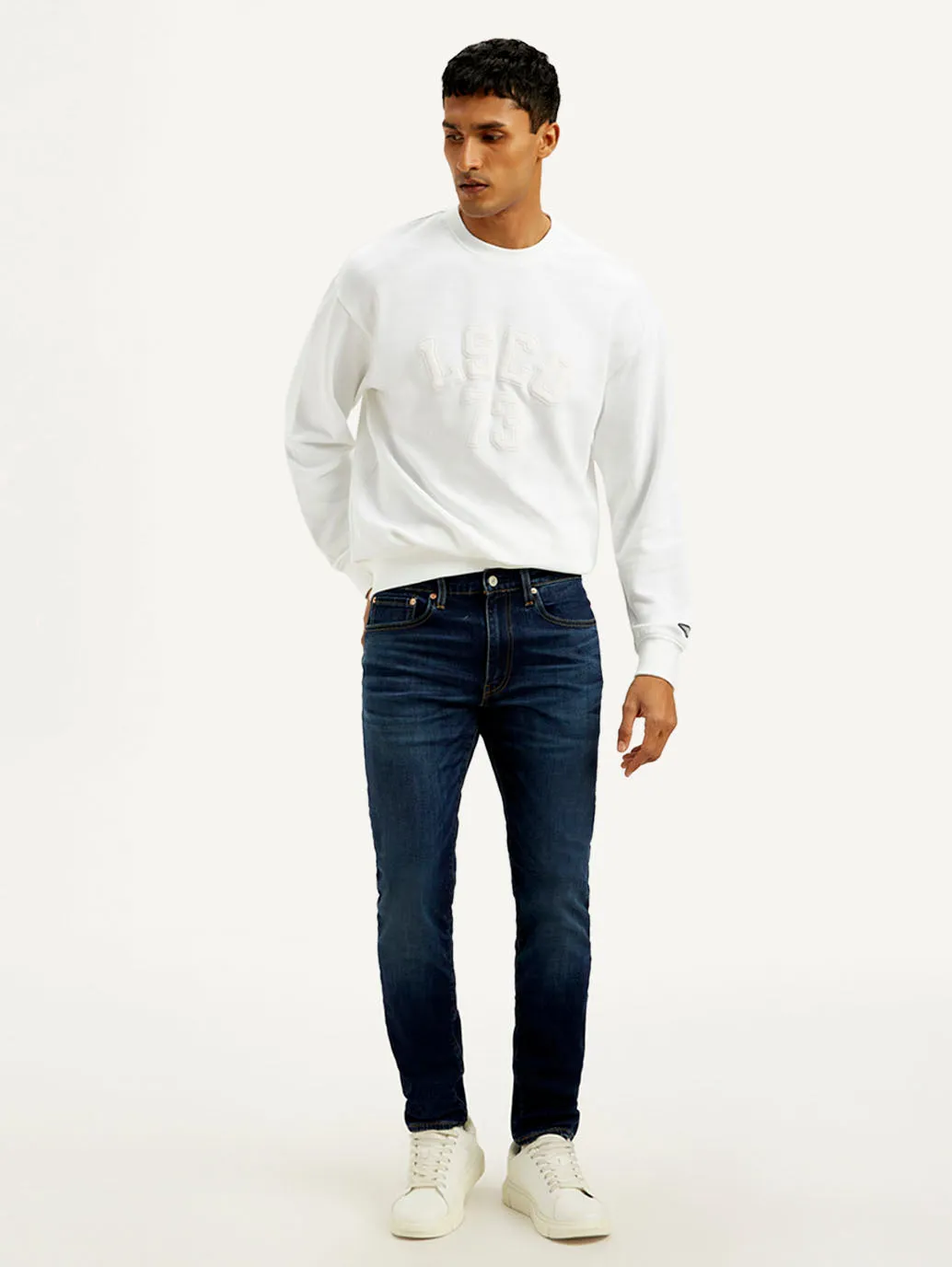 Men's 512 Dark Blue Slim Tapered Fit High Rise Jeans LEVI'S
