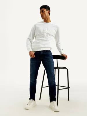 Men's 512 Dark Blue Slim Tapered Fit High Rise Jeans LEVI'S