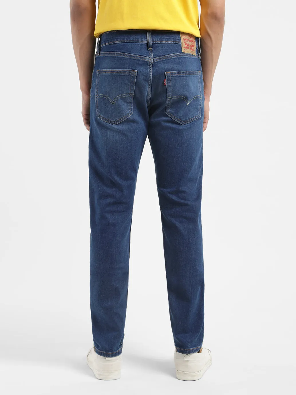 Men's 512 Dark Blue Slim Tapered Fit Mid Rise Jeans LEVI'S