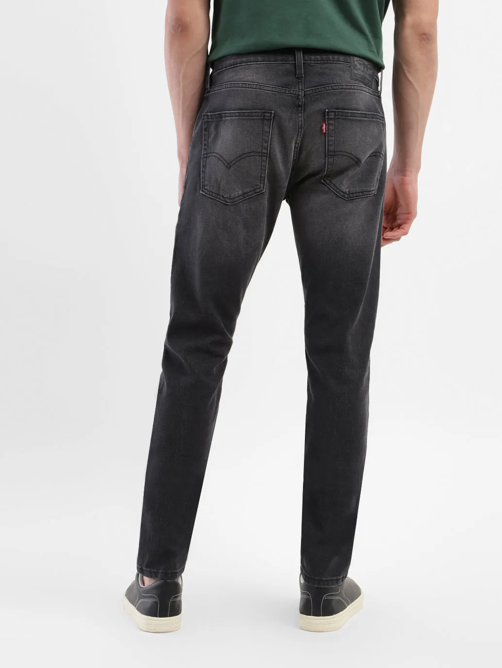 Men's 512 Grey Slim Tapered Fit Mid Rise Jeans LEVI'S