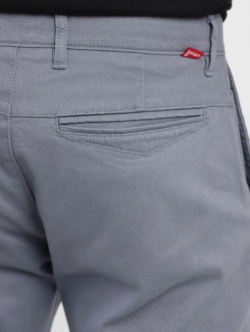 Men's 512 Grey Slim Tapered Fit Trousers LEVI'S