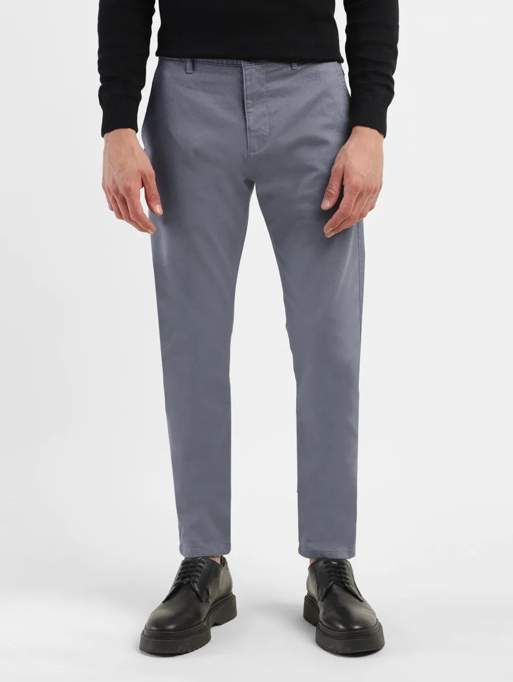 Men's 512 Grey Slim Tapered Fit Trousers LEVI'S