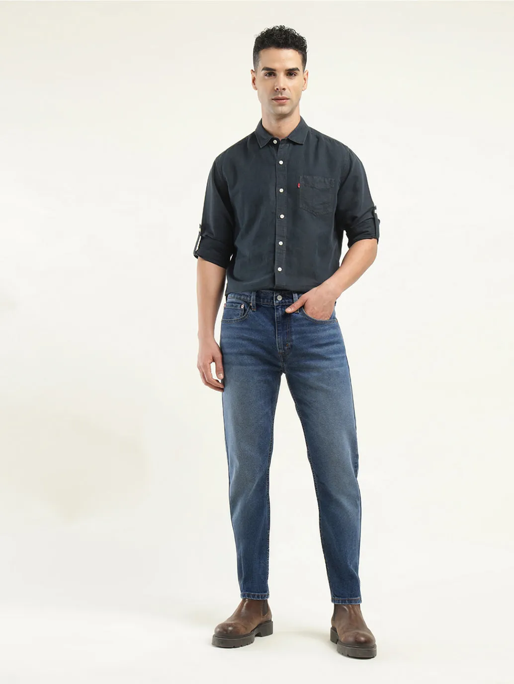 Men's 512 Indigo Slim Tapered Fit Mid Rise Jeans LEVI'S