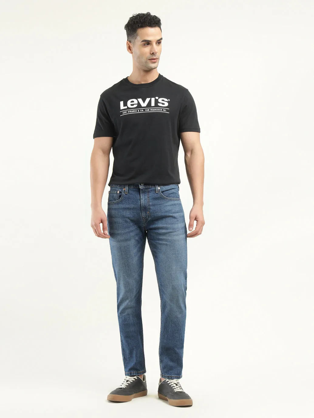 Men's 512 Indigo Slim Tapered Fit Mid Rise Jeans LEVI'S