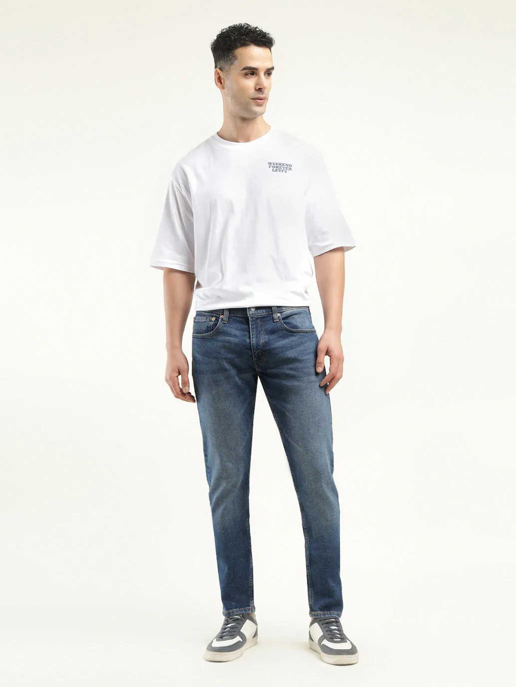 Men's 512 Indigo Slim Tapered Fit Mid Rise Jeans LEVI'S