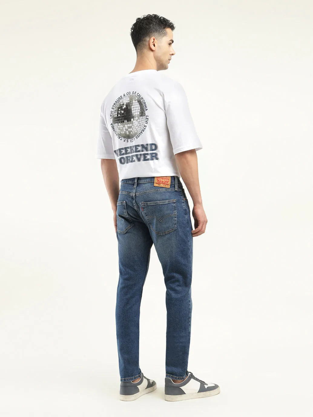 Men's 512 Indigo Slim Tapered Fit Mid Rise Jeans LEVI'S