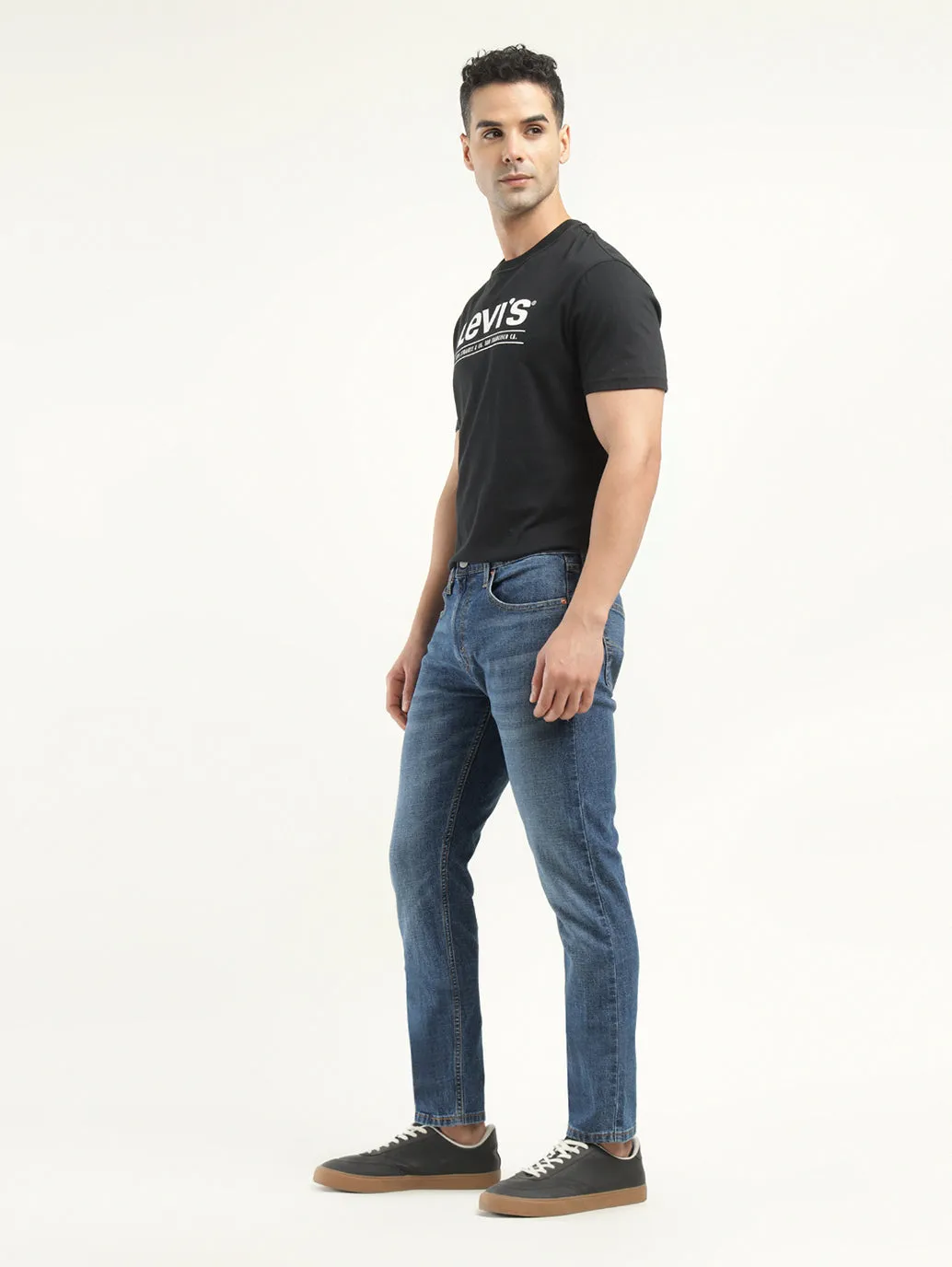 Men's 512 Indigo Slim Tapered Fit Mid Rise Jeans LEVI'S