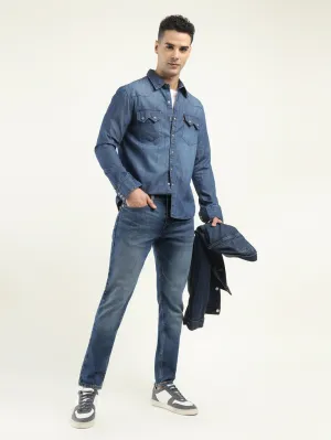 Men's 512 Indigo Slim Tapered Fit Mid Rise Jeans LEVI'S
