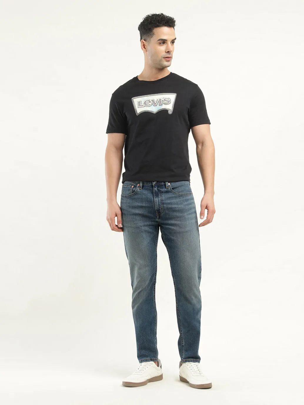 Men's 512 Indigo Slim Tapered Fit Mid Rise Jeans LEVI'S