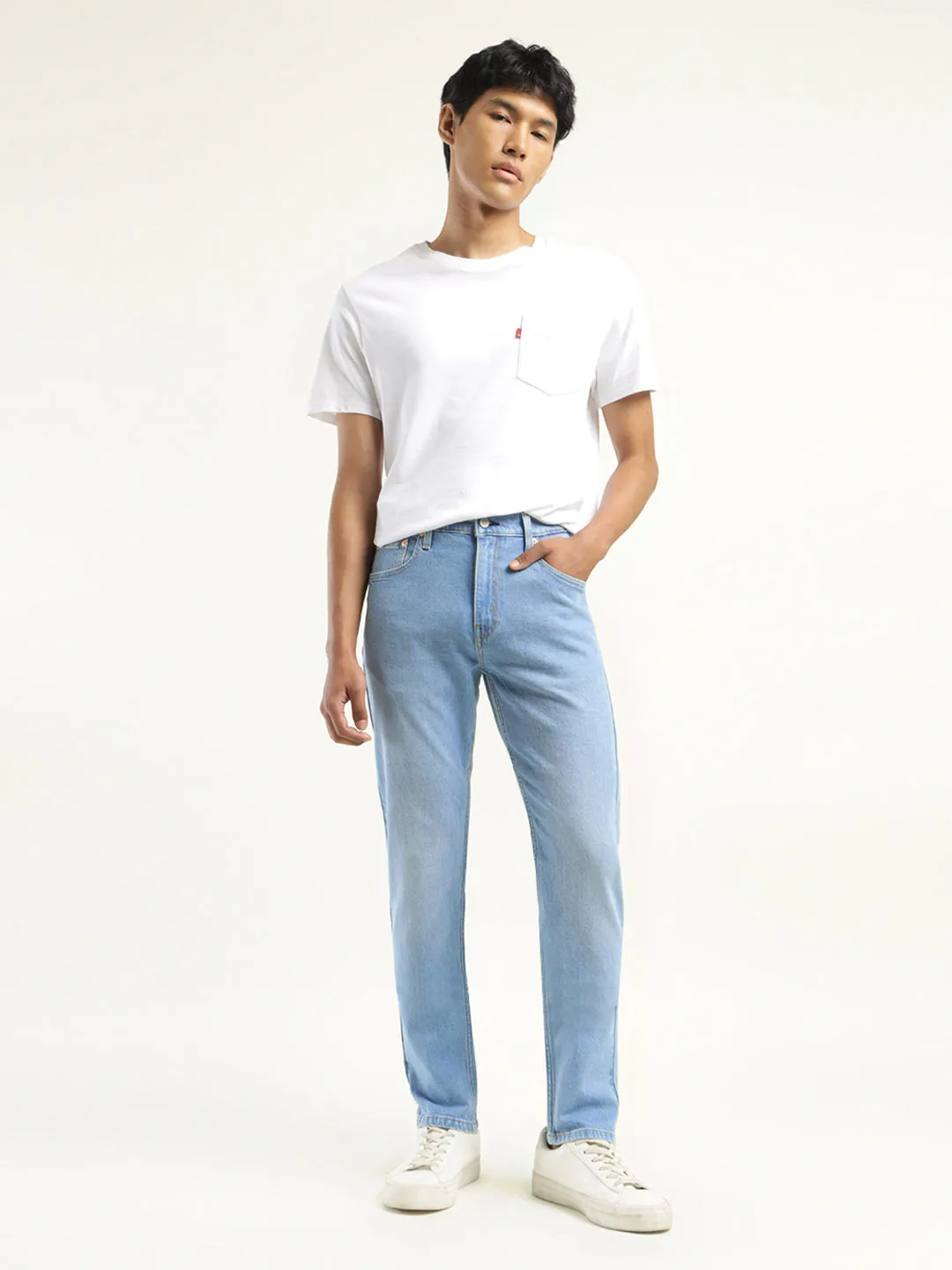Men's 512 Indigo Slim Tapered Fit Mid Rise Jeans LEVI'S