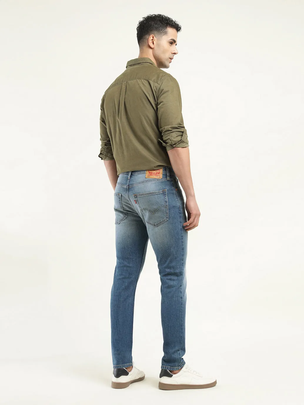 Men's 512 Indigo Slim Tapered Fit Mid Rise Jeans LEVI'S