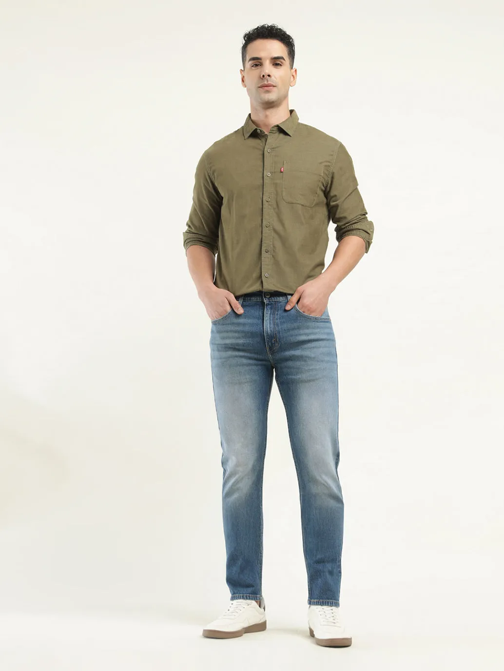 Men's 512 Indigo Slim Tapered Fit Mid Rise Jeans LEVI'S