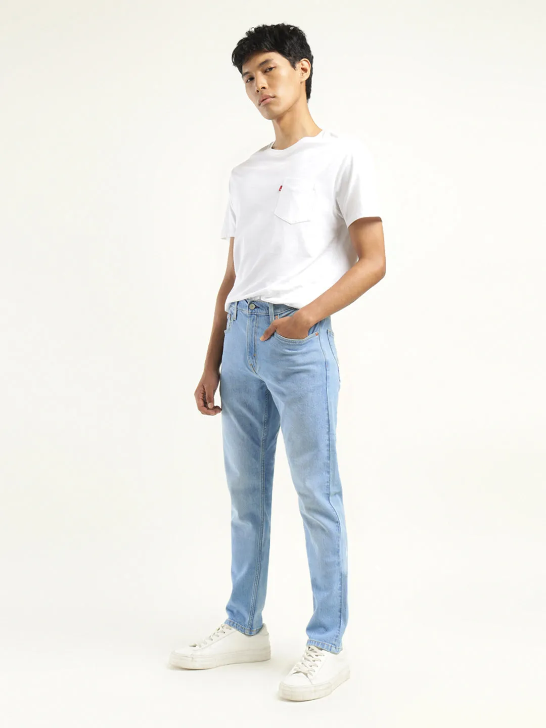 Men's 512 Indigo Slim Tapered Fit Mid Rise Jeans LEVI'S
