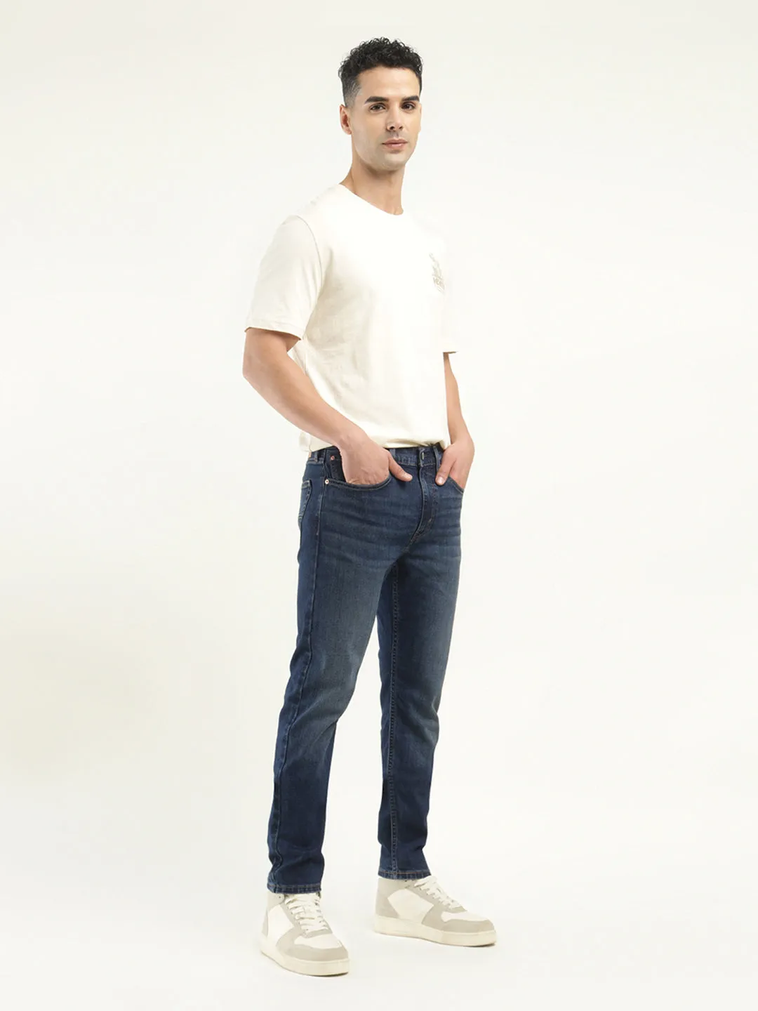 Men's 512 Indigo Slim Tapered Fit Mid Rise Jeans LEVI'S
