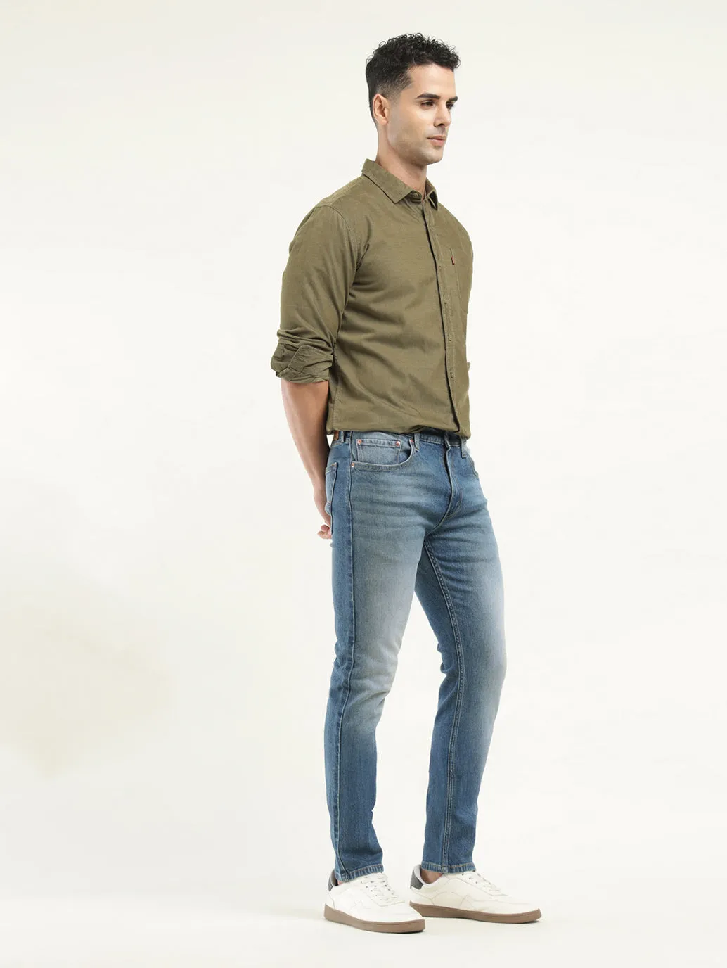 Men's 512 Indigo Slim Tapered Fit Mid Rise Jeans LEVI'S