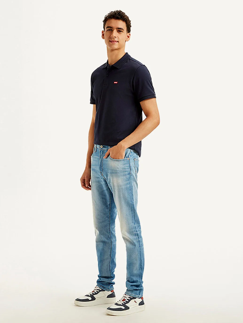 Men's 512 Light Blue Slim Tapered Fit Mid Rise Jeans LEVI'S