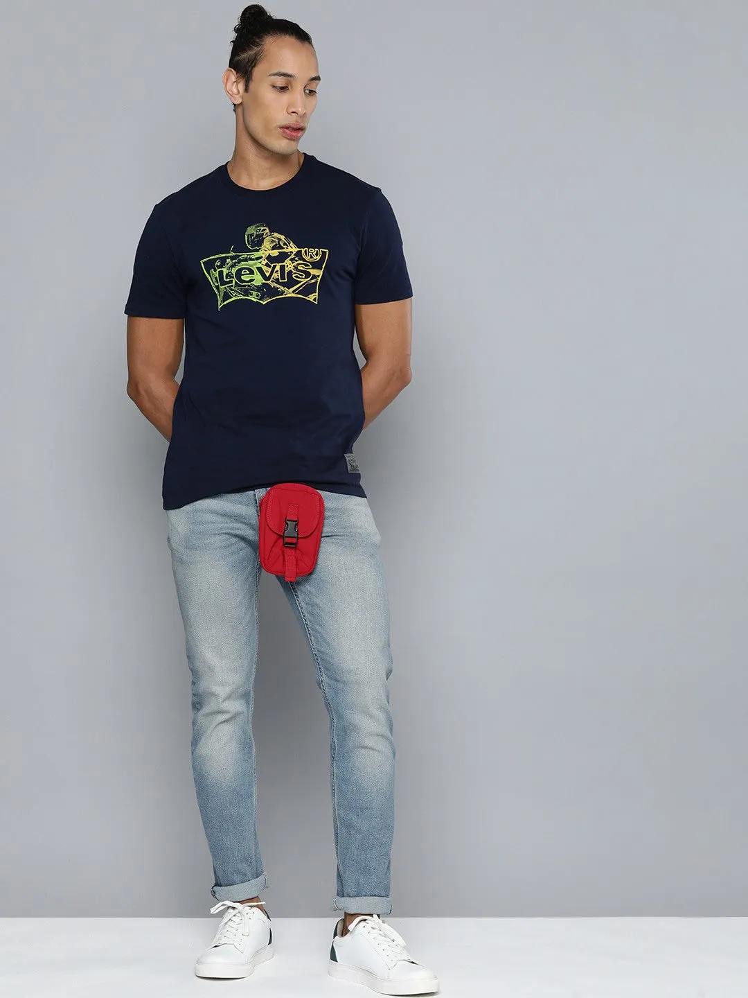 Men's 512 Mid Indigo Slim Tapered Fit Mid Rise Jeans LEVI'S