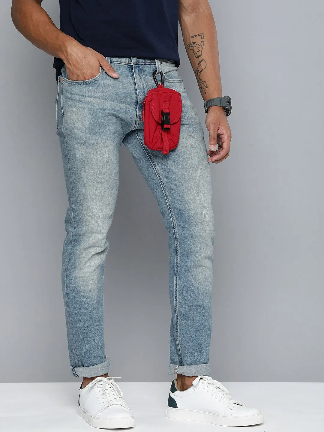 Men's 512 Mid Indigo Slim Tapered Fit Mid Rise Jeans LEVI'S