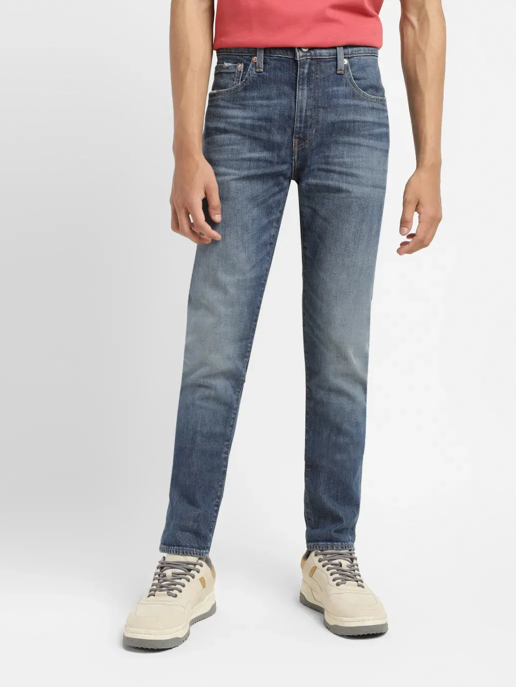 Men's 512 Mid Indigo Slim Tapered Fit Mid Rise Jeans LEVI'S