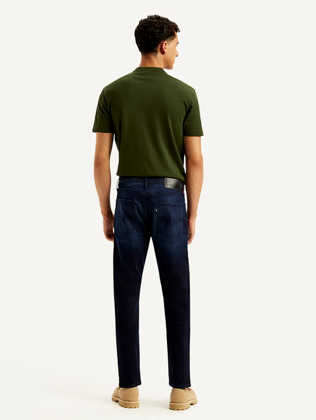 Men's 512 Navy Blue Slim Tapered Fit Mid Rise Jeans LEVI'S