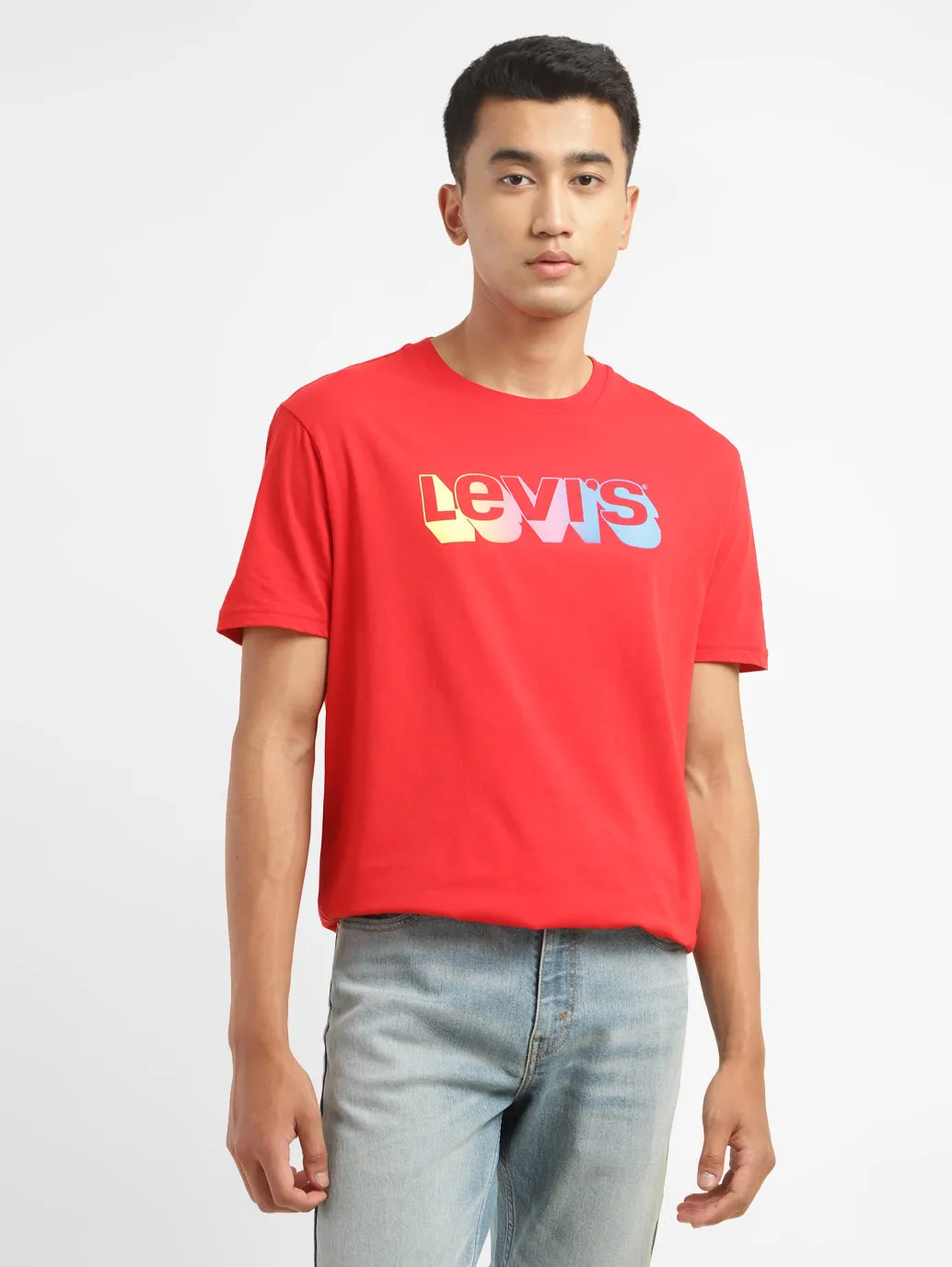 Men's Brand Logo Crew Neck T-shirt LEVI'S