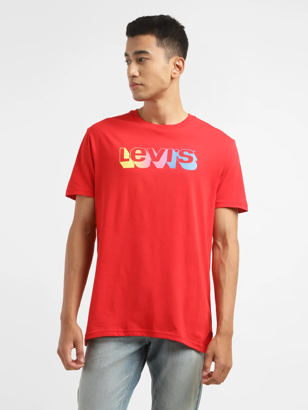 Men's Brand Logo Crew Neck T-shirt LEVI'S