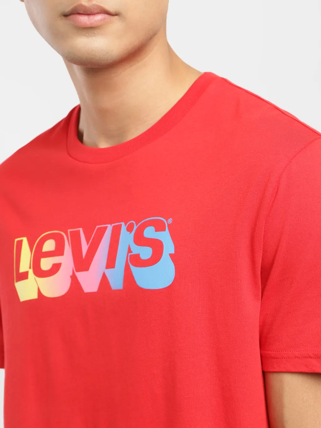 Men's Brand Logo Crew Neck T-shirt LEVI'S