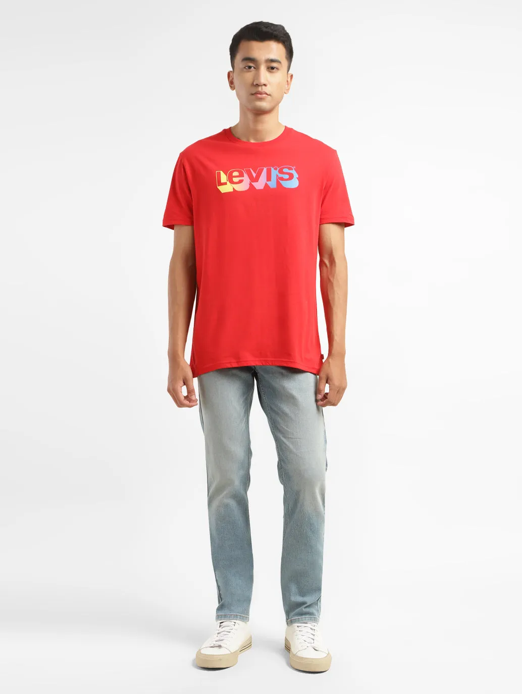 Men's Brand Logo Crew Neck T-shirt LEVI'S