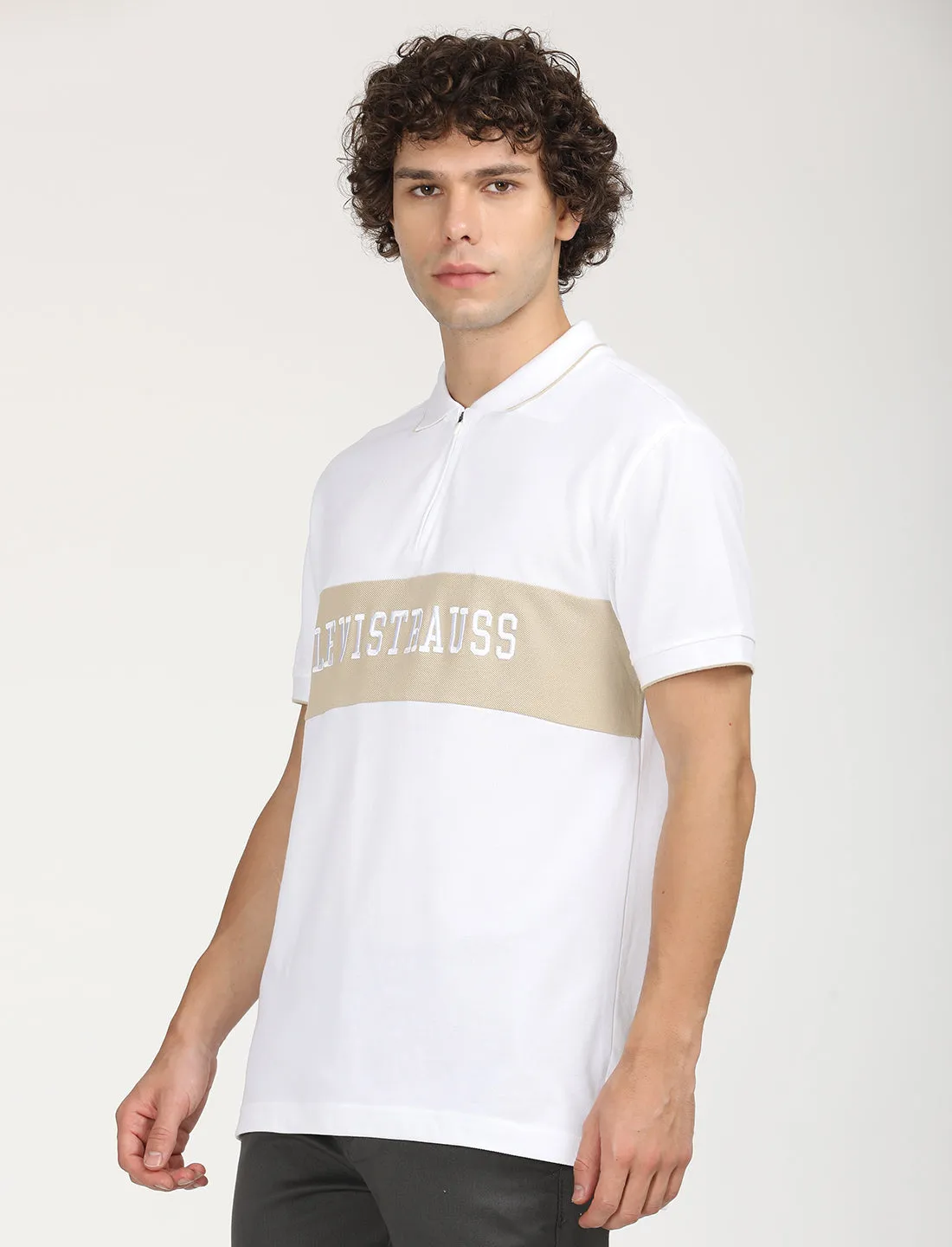 Men's Brand Logo Slim Fit  Polo T-shirt LEVI'S