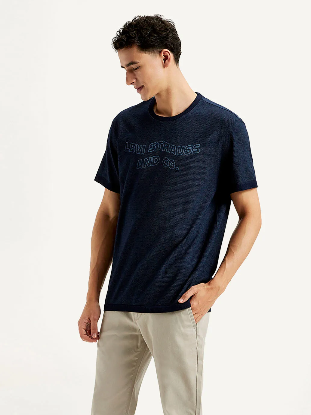 Men's Brand Logo Slim Fit T-shirt LEVI'S
