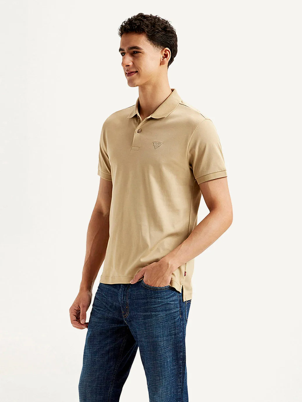 Men's Solid Slim Fit Polo T-shirt LEVI'S