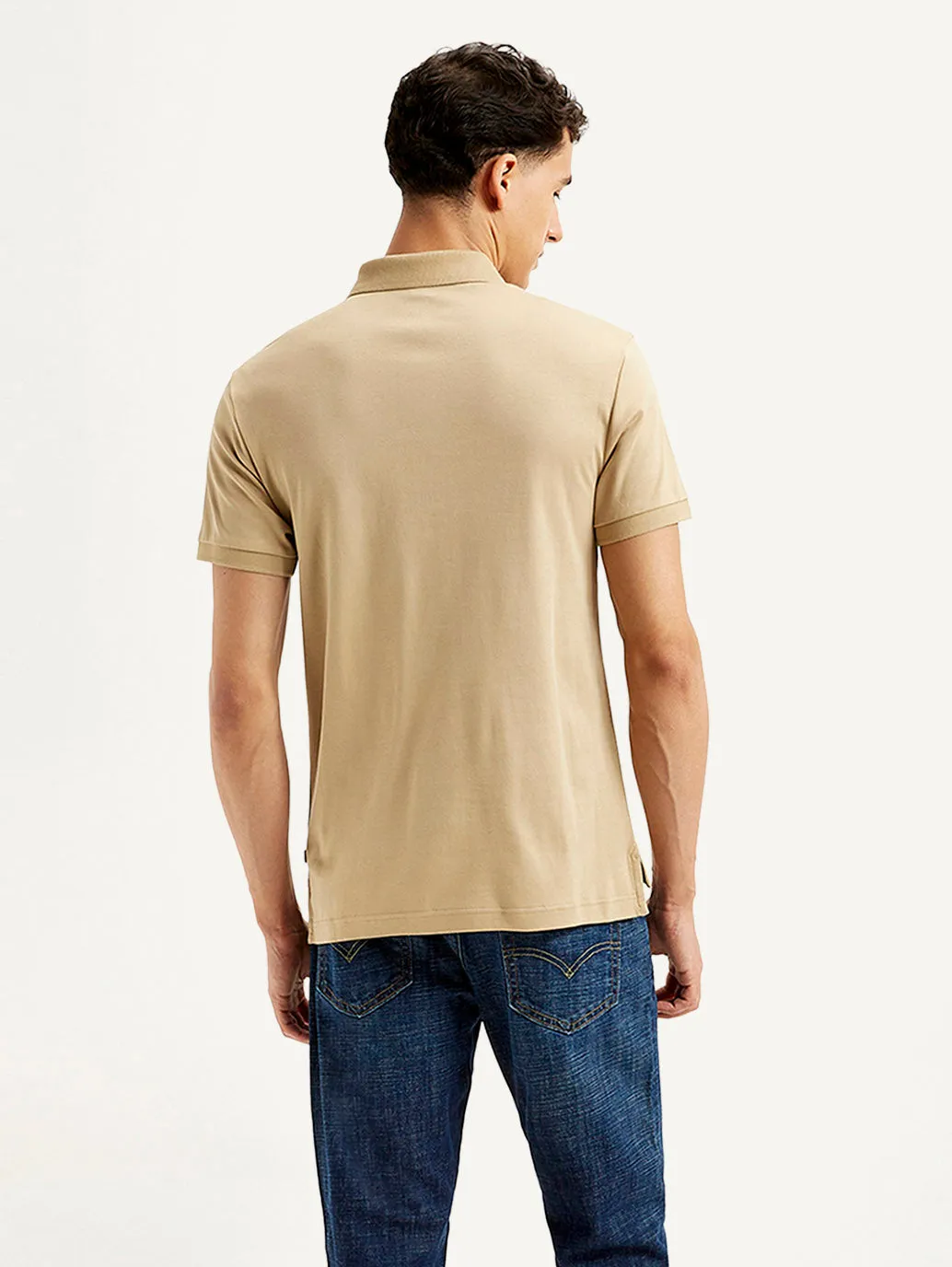 Men's Solid Slim Fit Polo T-shirt LEVI'S