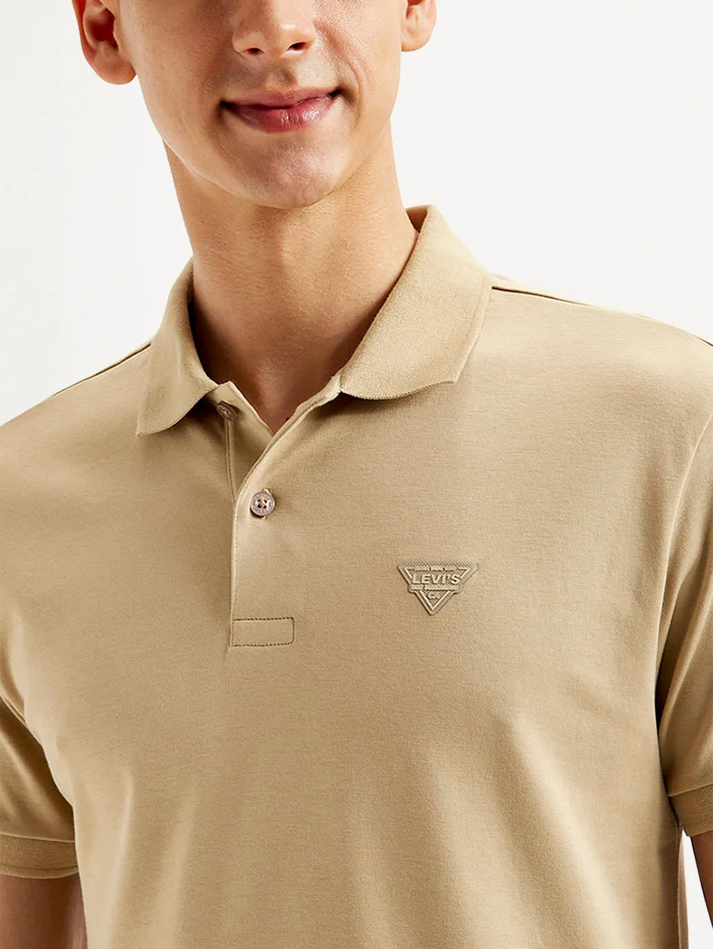 Men's Solid Slim Fit Polo T-shirt LEVI'S