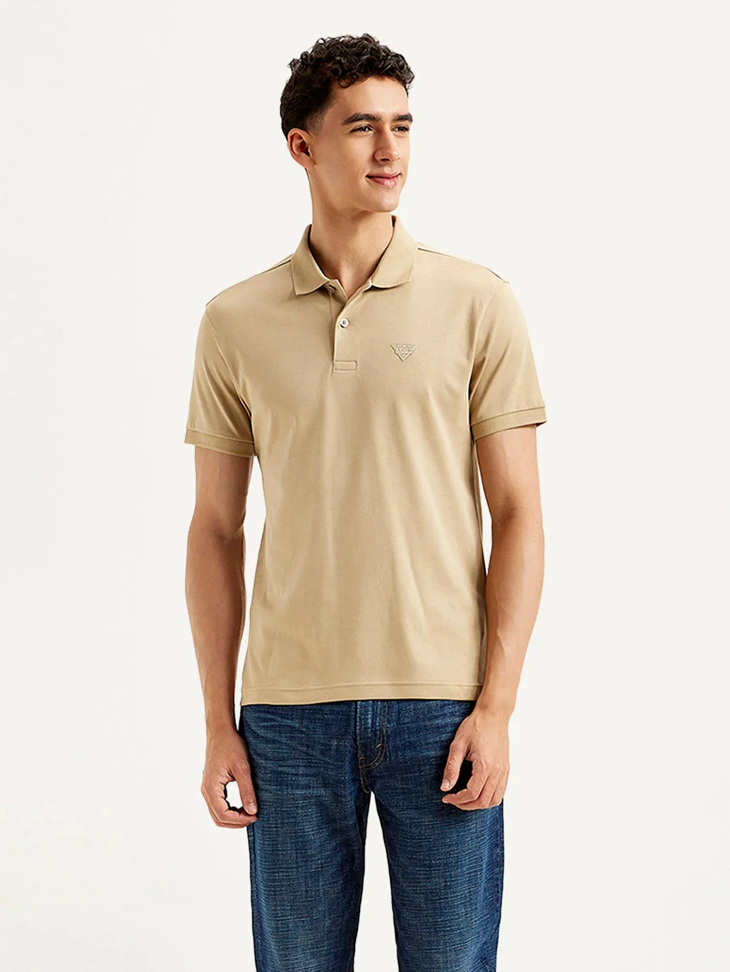 Men's Solid Slim Fit Polo T-shirt LEVI'S