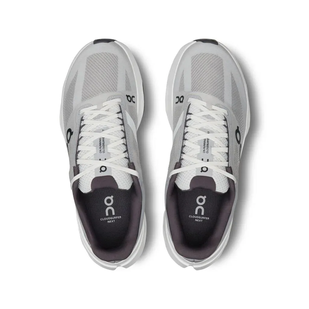 Men's Wide Fit On Cloudsurfer Next Wide Training Shoes - Glacier/White