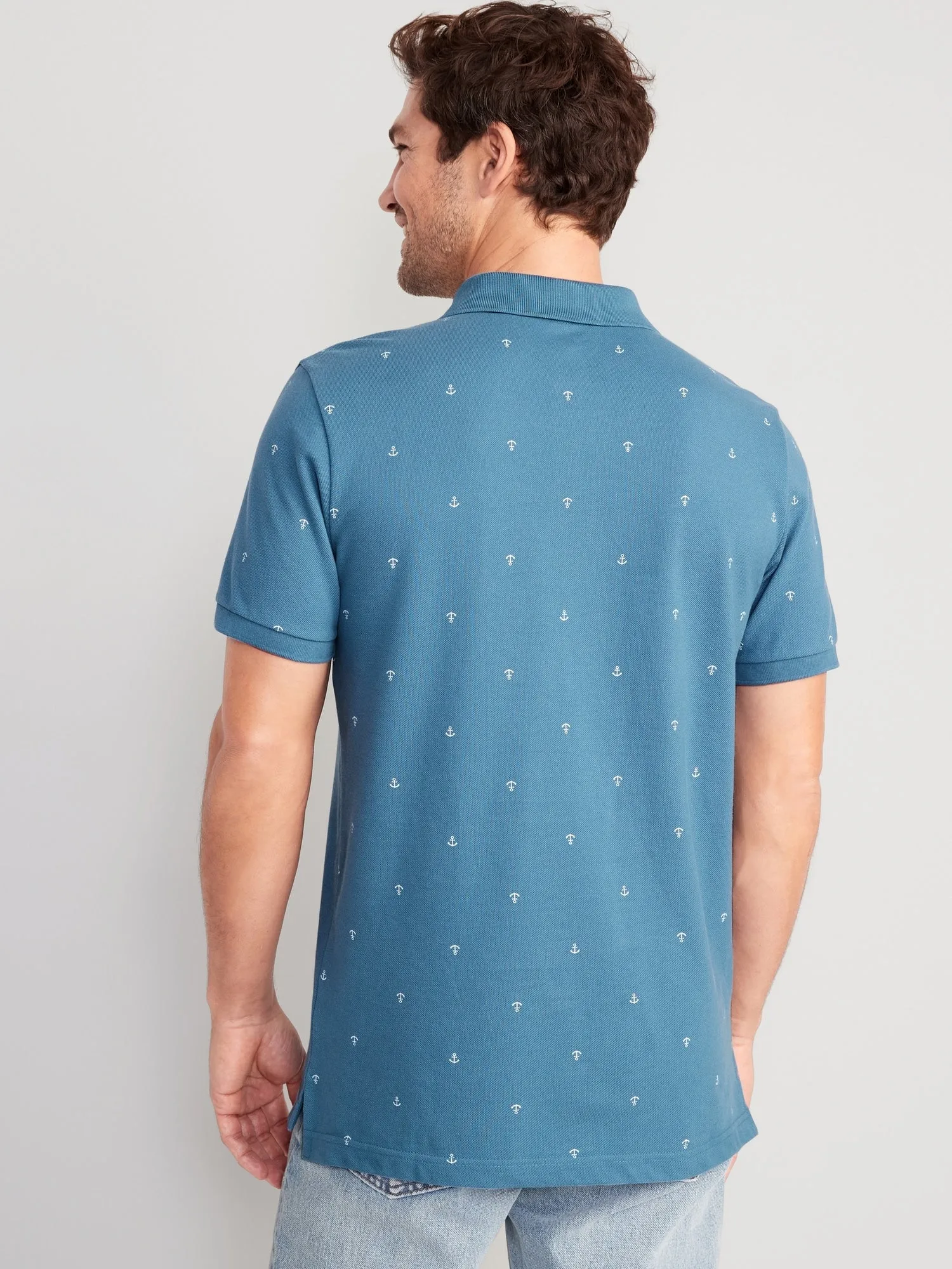 Moisture-Wicking Pique Pro Polo Shirt for Men
