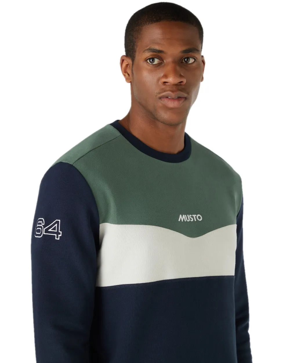 Musto Mens 64 Tri Colour Sweatshirt