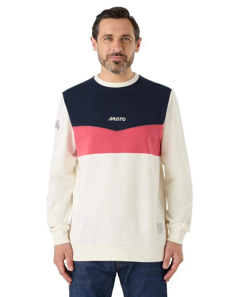 Musto Mens 64 Tri Colour Sweatshirt