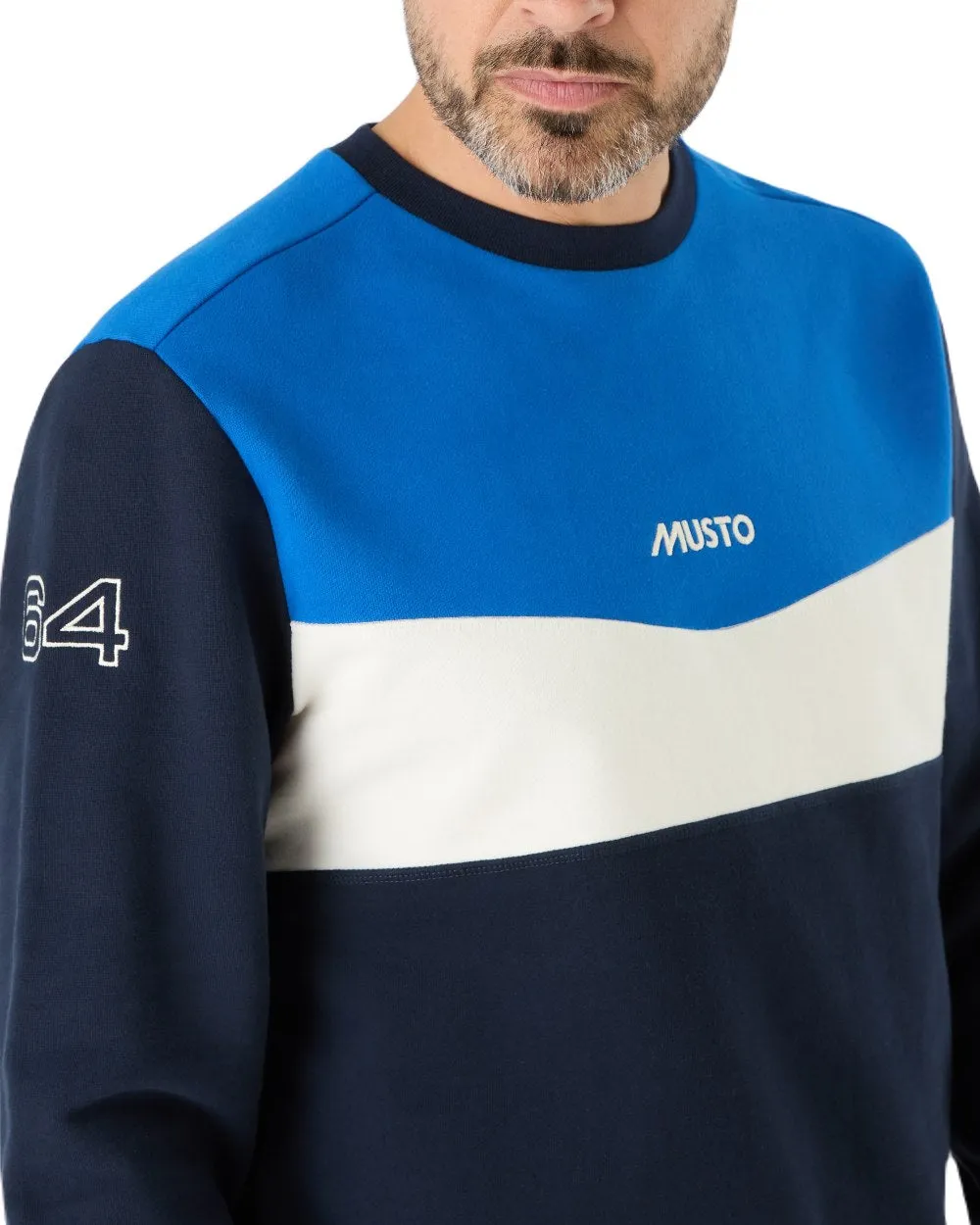 Musto Mens 64 Tri Colour Sweatshirt